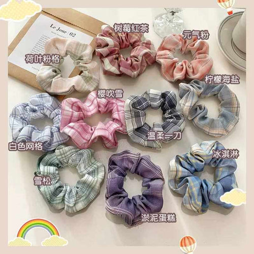 Silk Scrunchies Print Leopard Scrunchie Set Elastic
