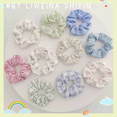 Silk Scrunchies Print Leopard Scrunchie Set Elastic